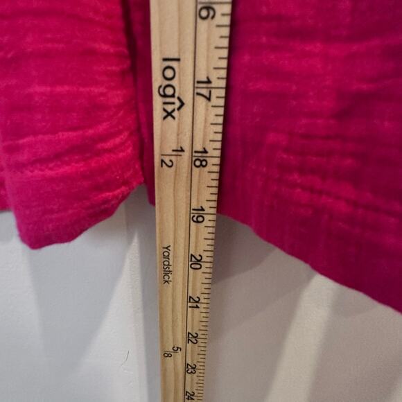 Tommy Bahama Coral Isle Belted Cotton Jumpsuit Crop Wide Leg Size Large - Picture 4 of 13